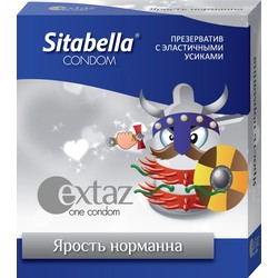 Презервативы Sitabella Экстаз ярость норманна с усиками 1 шт.