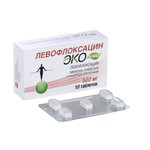 Левофлоксацин Эколевид, таблетки покрытые пленочной оболочкой 500 мг 10 шт