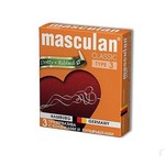 Презервативы, Маскулан 3 шт дотти+риббд Masculan 3 Classic dotty+ribbed с колечками и пупырышками
