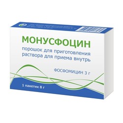 Монусфоцин пор. д/р-ра д/приема внутрь 3 г / 8 г 1 шт.