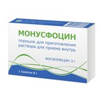 Монусфоцин, порошок для приготовления раствора для приема внутрь 3 г / 8 г 1 шт пакетики