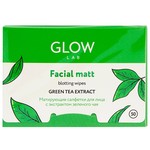 Салфетки для лица, Glow Lab (Глоу Лаб) зеленый чай матирующие
