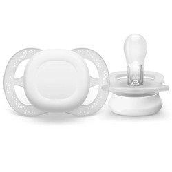 Соска-пустышка силиконовая 1 шт. Philips Avent ортодонтическая ультра старт для новорожденных 0-2 мес с футляром