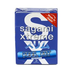 Презервативы Sagami экстрим фил фит плотнооблегающие 3 шт.