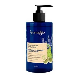 Гель-масло для душа AromaBio бергамот лаванда нероли роза 400 мл