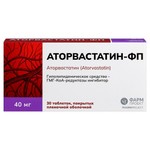 Аторвастатин-ФП, таблетки покрытые пленочной оболочкой 40 мг 30 шт