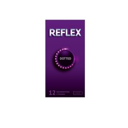 Презервативы Reflex доттед точечные из натурального латекса 12 шт.