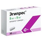Эгипрес, капсулы 5 мг+5 мг 30 шт