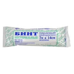 Бинт нестерильный р. 7мх14см