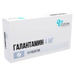 Галантамин, таблетки покрытые пленочной оболочкой 4 мг 14 шт