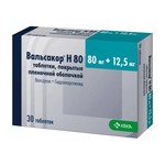 Вальсакор Н 80, таблетки покрытые пленочной оболочкой 80 мг+12.5 мг 30 шт