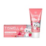 Зубная паста для детей, Tiswell (Тисвелл) 60 г реминерализующая клубника со сливками от 1 года