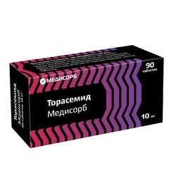 Торасемид Медисорб табл. 10 мг 90 шт.